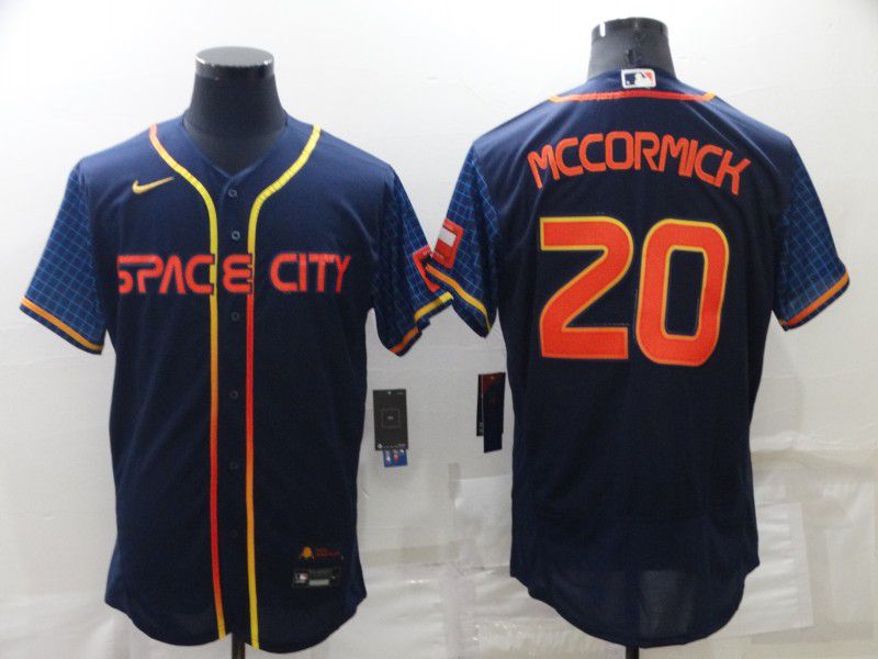 Men Houston Astros #20 Mccormick Blue City Edition Elite Nike 2022 MLB Jerseys->houston astros->MLB Jersey